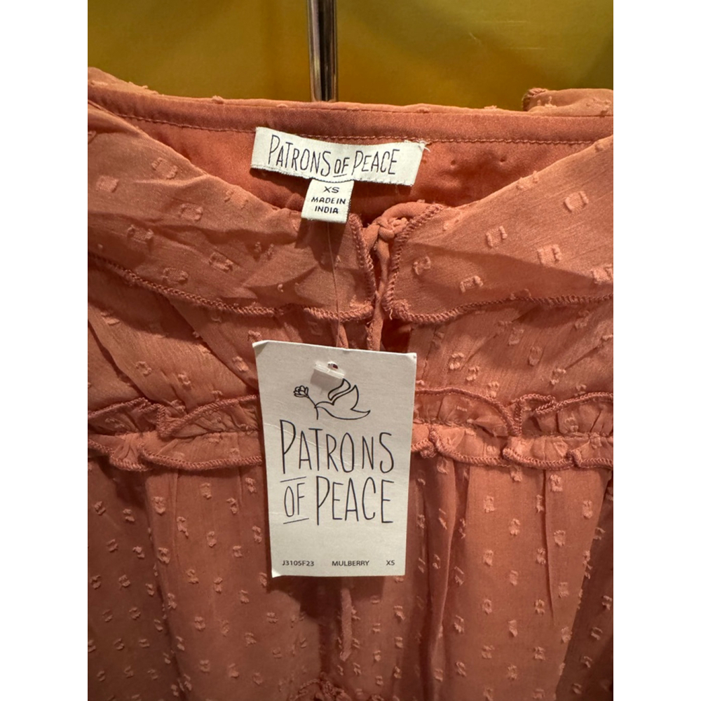 Patrons of Peace Rose Pink Ruffle Tiered Mini Dress - Picture 4 of 5